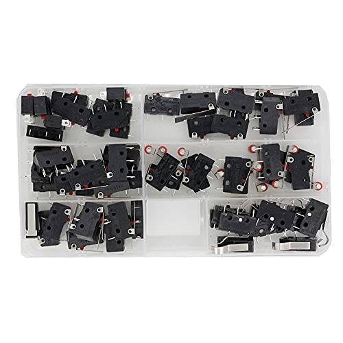 CNLW 60 PCS Micro Switch/Box Long Life All New 5A 250VAC KW11-3Z Micro Switch Tact Switch on Off
