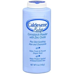 Caldesene Baby Cornstarch Powder With Zinc Oxide 5 oz (Pack of 4)