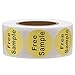 Hycodest Sale Stickers 1 inch Round Labels Free Sample Label Self-Adhesive Sticker 500 pcs, Free Sample Gold