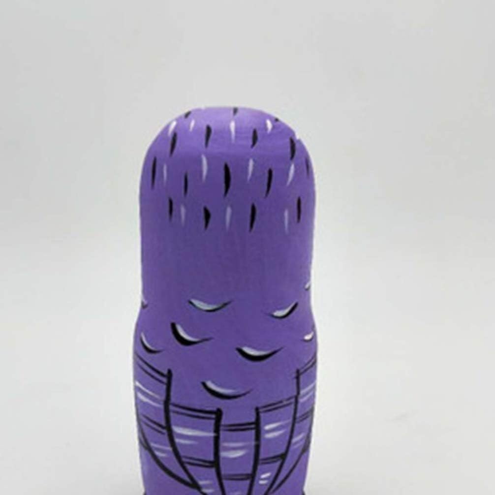 Poupée Russe Poupées Gigognes Russes 5 Pièces Matryoshka en Bois Peintes À La Main Empilables Jouet Empilable