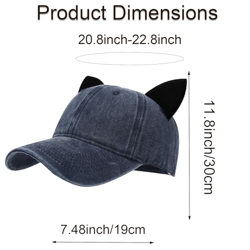 Image of Mens Baseball Cap Baseball Hat Funny Trucker Hats for Men Women Cute Beanie Distressed Cap Ponytail Hat for Women