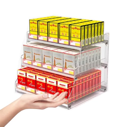 Présentoir automatique à cigarettes mural pour optimiser l'espace en supermarché