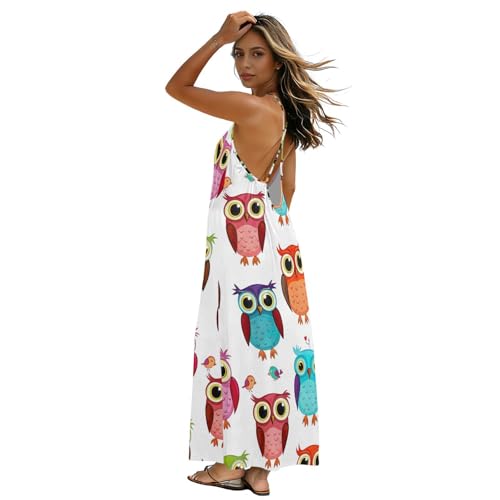 Robe de plage décontractée longue et légère style bohème avec dos nu d'été