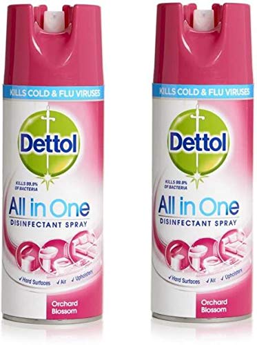 DETTOL All in One Disinfectant Spray | Orchard Blossom Scent - 300 ml Bottle (Set of 2) (B0848KRGSK) Amazon Price History, Amazon Price Tracker