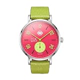 Reloj Indie Watch Kayseri, caja de acero de 38mm con cristal zafiro tratado antirreflejos , esfera con segundero a las 6, correa hecha a mano en España. Diseñado y ensamblado en España