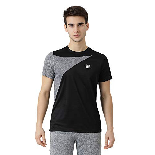 ROCK.IT Mens Plain Active Base Layer Shirt (2190100438-2_Black 44)