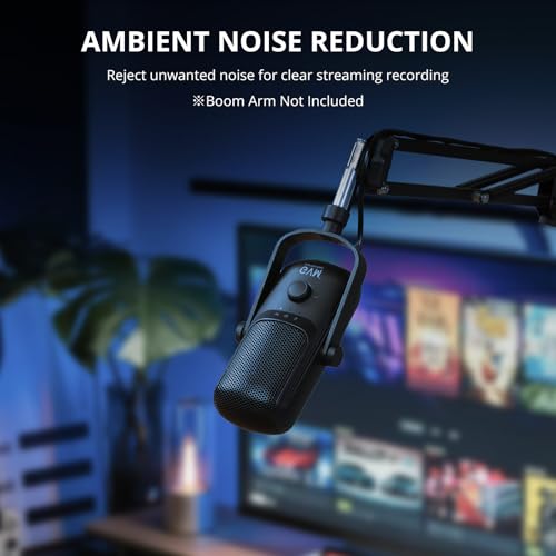 Microphone USB C GVM : micro à condensateur avec bouton mute pour PC - 4