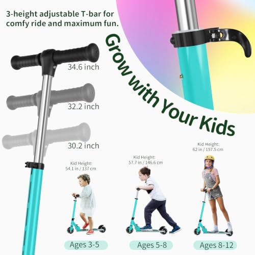 BELEEV Scooters for Kids Ages 3-12