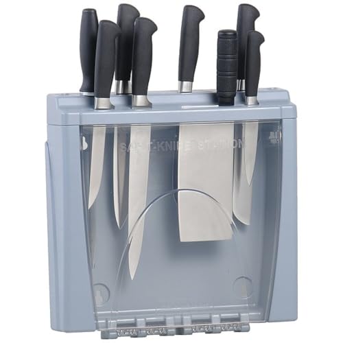 San Jamar Saf-T-Knife Station, Knife Holder for Commercial Kitchen and