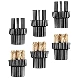 ledmomo 6個 耐摩耗スチームクリーナーブラシヘッド M8搭載 多用途交換用クリーナーパーツ 家庭用掃除機とプロ用スチームモップ対応 しつこ