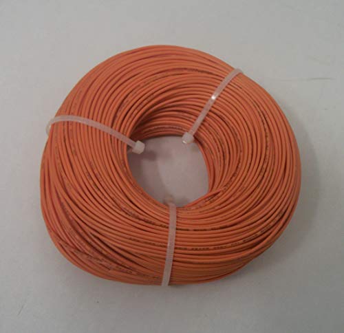 RetroArcade.us 22 AWG tinned Copper Stranded Hook up Wire, 328 feet per Orange UL1007