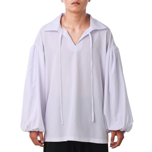 Chemise de pirate pour homme COSDREAMER style renaissance et coloniale