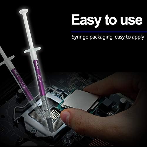 10 Pack Thermal Paste Kit (5.15 W/MK 1 G/Pcs), High Performance CPU Thermal Paste Compound, Carbon Based Heatsink Paste for PC/PS4/IC/Processor/All Coolers, Thermal Interface Material (10 Pack)