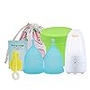 Babitotto Herbruikbare Periode Cup Set Siliconen Menstrual Cup Anti-lekkage Menstrual Cup + Sterilizer Cup Menstrual…