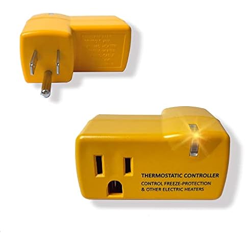 MAXKOSKO Freeze Thermostatically Controlled Outlet，Automatically Turn On Below 38 °F and Off Over 50 °F Cover