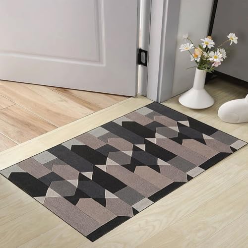 Alfombra pasillo moderna para salón y dormitorio suave y lavable de 60 x 65 cm 6
