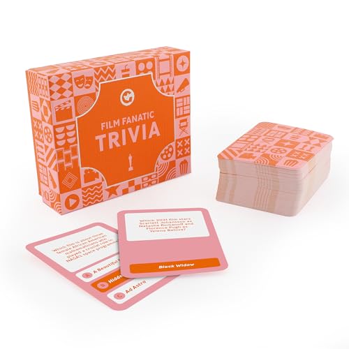 Ginger Fox Juego de cartas Ultimate Movie Trivia | Prueba tus conocimientos de pantalla plateada. Un artículo imprescindible para los aficionados al cine, fanáticos del cine y amantes del cine |