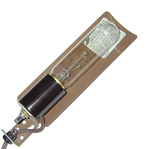 Custom Service Hardware Curio Light Assembly, AG Brown, with 8' Cord