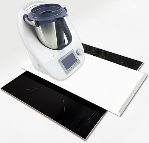 Tabla Deslizante Vinilada BLANCA LISA para Robot Cocinar Thermo Monsieur Cuisine Mix 60x30cm con...
