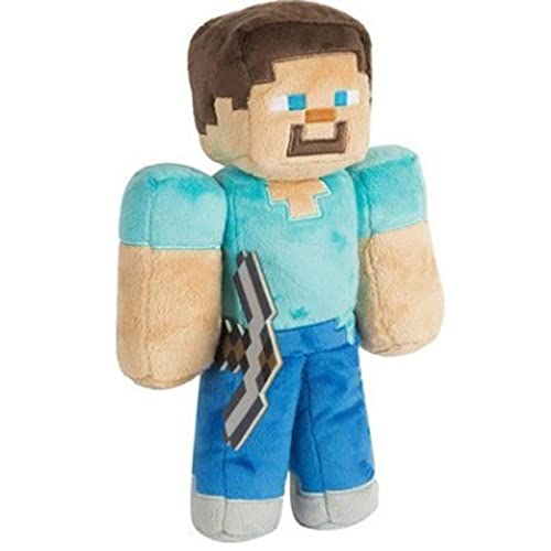 Wopam Minecraft Serie Plüschpuppe Stofftier Ultra weiche Puppe Geburtstagsgeschenk für Kinderfans (Steve 30 cm) Cover