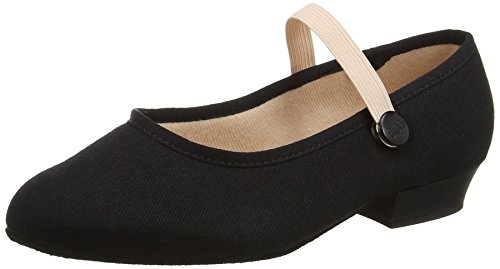 Zapatos de jazz transpirables Bloch Accent Canvas con suela flexible para niñas