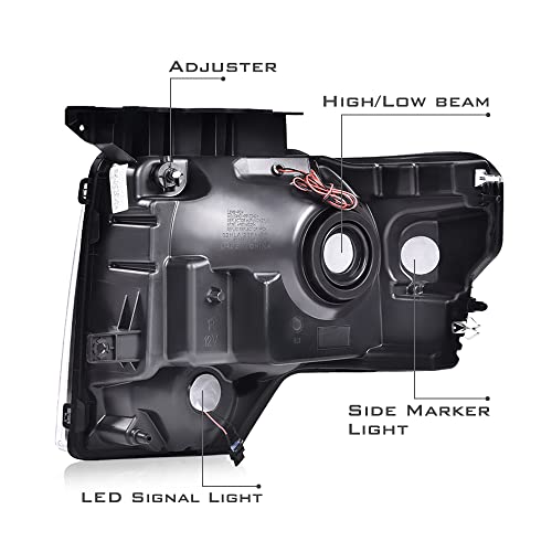 Image of G-PLUS Headlights Assemblies LED Tube Compatible with Ford F150 2009-2014