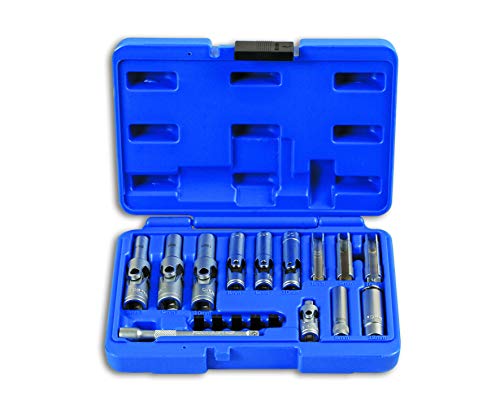 Glow Plug Socket Set 18pc pour extraire les bougies sans coincer
