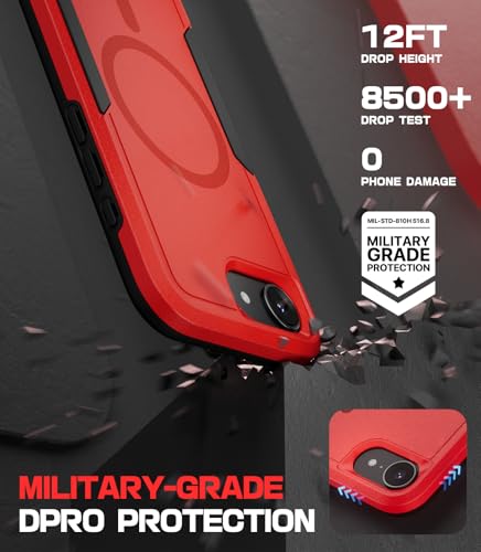 MobNano DBM Coque iPhone 16e Rouge et Noir pour une protection chic