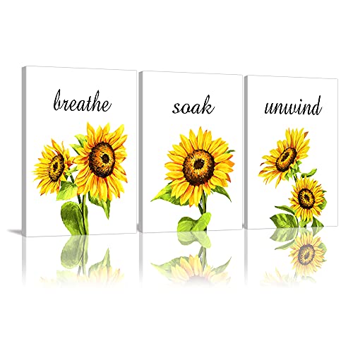 Sonnenblumen-Dekor, Wandkunst, Atmen Sie einweichen Cover