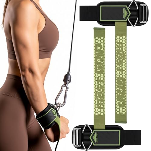 MOST GRIP Drip Glue Non-Slip Wrist Straps for Weightlifting, 2-in-1 Lifting Straps with D Rings for Cable Machine Workout, 10mm Neoprene Padded Wrist Wraps for Weight Lifting Deadlift (All Black, S (5.1-6.7Inch))