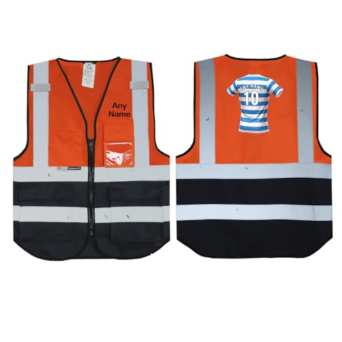 Gilet de sécurité réfléchissant Berkshire RG2 Club avec bandes bleues et blanches horizontales