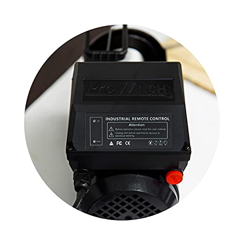 Prowinch 1/2 ton Electric Wire Rope Hoist 1100 lb Load Capacity Crane with Wireless Remote Control System Overhead Garage Ceiling Winch 120V Plug and Play