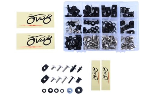 Kit visserie carénages M5 M6 KAWASAKI ZX6R 2003-2004 alu anti-rouille