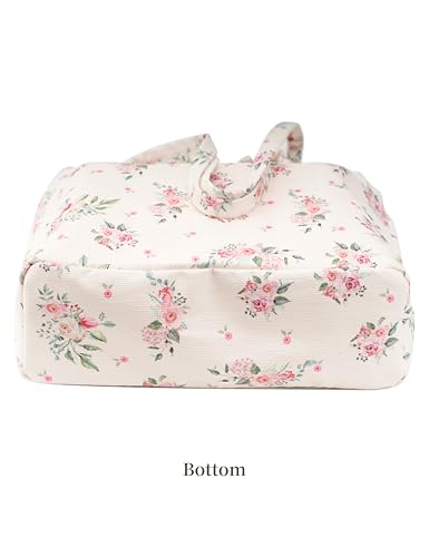 Image of Corduroy Tote Bag Cute Tote Bags for Women Shoulder Bag with Inner Pocket for Work Beach Travel and Shopping Grocery