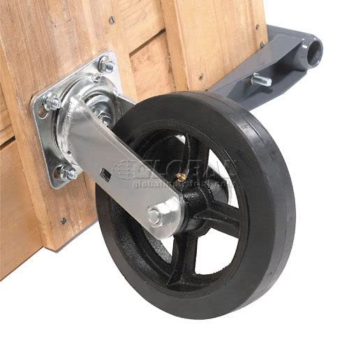 Carretilla industrial con plataforma de madera 60in x 30in miniatura 3