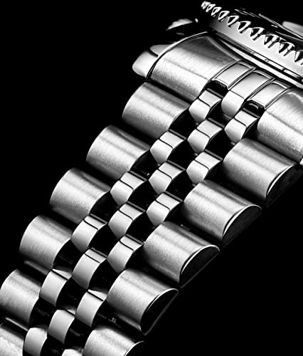 Stuhrling Original Men's Stainless Steel Jubilee Bracelet GMT Watch Quartz, Dual Time, Quickset Date with Screw Down Crown, Water Resistant up to 10 ATM - Image 5