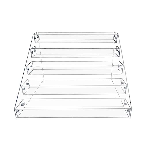 Yfiesuzk - Acrylic Spice Rack Organizer Countertop Clear Shelf Organization Kitchen Organization for Cupboard Tiered Storage Shelves Can Pantry Container Cabinet and Bathroom Organizers Make Up Organizing