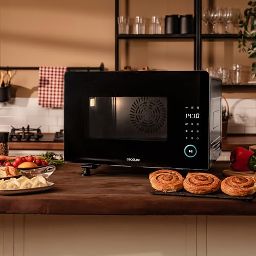 Cecotec Elektrischer Tischdampfbackofen 40L Bake&Steam 4000 Combi Gyro Advance. 2400W, Dampf, Konvektion und Heißluftfritteuse, 8 Funktionen, Selbstreinigungsfunktion, Drehspieß und 1,4L Tank
