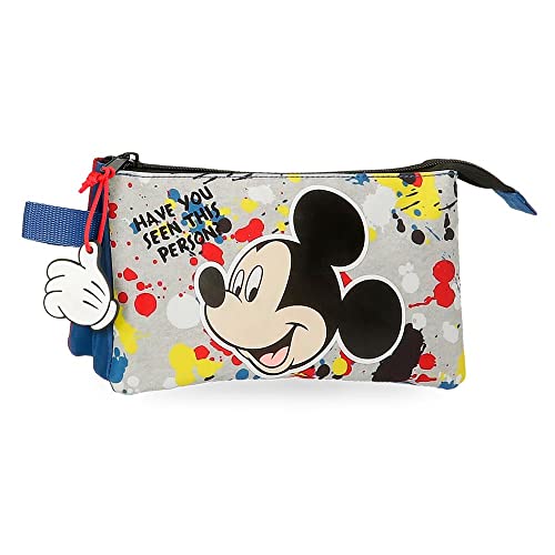 Disney Mickey Colour Mayhem Estuche Triple Multicolor 22X12X5 Cms Poliéster