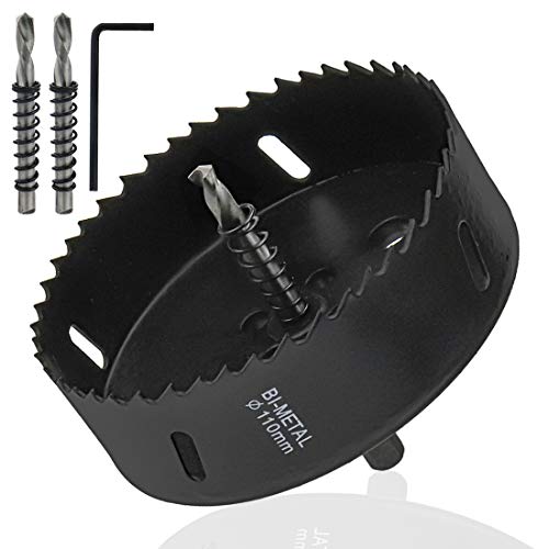 Image of Hole Saw 110mm /4.3 inch BI -Metal Hole Drilling Cutter for Wood, Plastic and Fiberboard