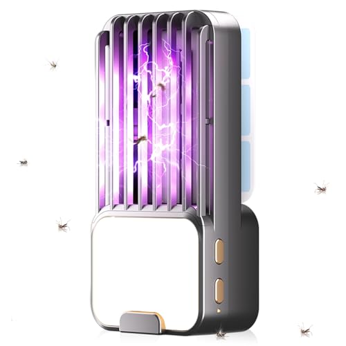 Destructeur d'insectes électrique - Lampe anti-moustiques avec lumière LED - Piège à moustiques...