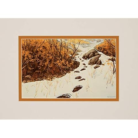 Bev Doolittle Doubled Back 9 x 12 Matted Art Print Fits a standard 9" x 12" Frame Cover