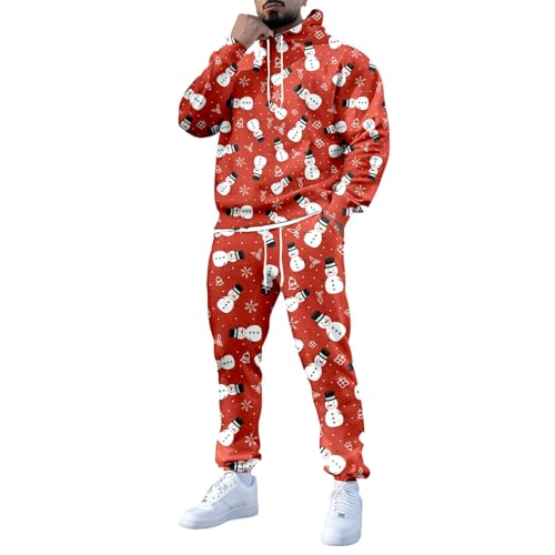 Survêtement Noël homme idée cadeau originale - Sweat ample et jogging renne
