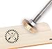 OLYCRAFT Wood Branding Iron Logotipo Personalizado Marca de Cuero Sello de Hierro BBQ Sello de Calor con Mango de Madera para Carpintería Y Diseño Artesanal - Cuchillo Y Pala(3cm)