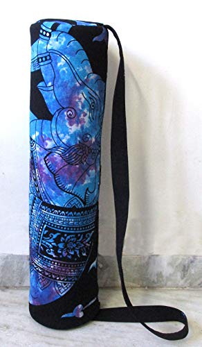 Indian Craft Yoga Mat Carrier Bag w/Shoulder Strap
