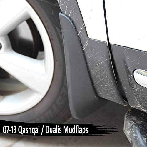 4 PièCes Voiture Bavettes pour Nissan Qashqai J10 2007-2013, RéSistant à L'Usure Avant Arrière Garde-Boue, éTanche Gardes Anti-éClaboussures