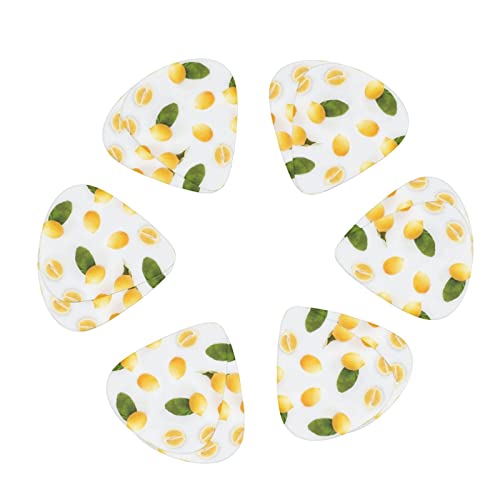 Lot de 12 médiators fins et épais pour guitare basse électrique Jaune citron - Les Beatles, Paul McCartney, John Lennon, RIngo Starr, George Harrison Lot de 12 médiators fins et épais pour guitare basse électrique Jaune citron – Image 3