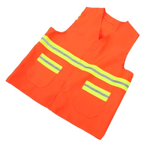 VILLCASE Sanitation Worker Vest Reflective Strips High Visibility Made Fabric for Night Work and Low Light