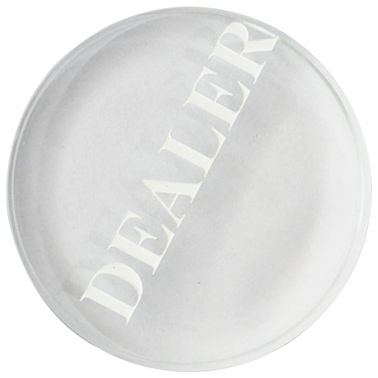 KONTONTY Convenient Poker Dealer Crystal Poker Button for Professional Tournaments