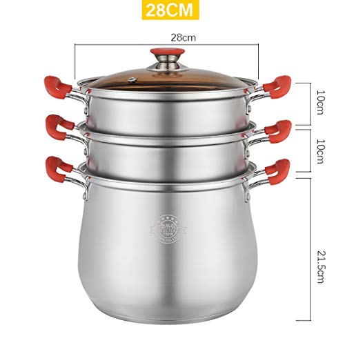 Marmite vapeur compatible induction avec grille et couvercle - 3